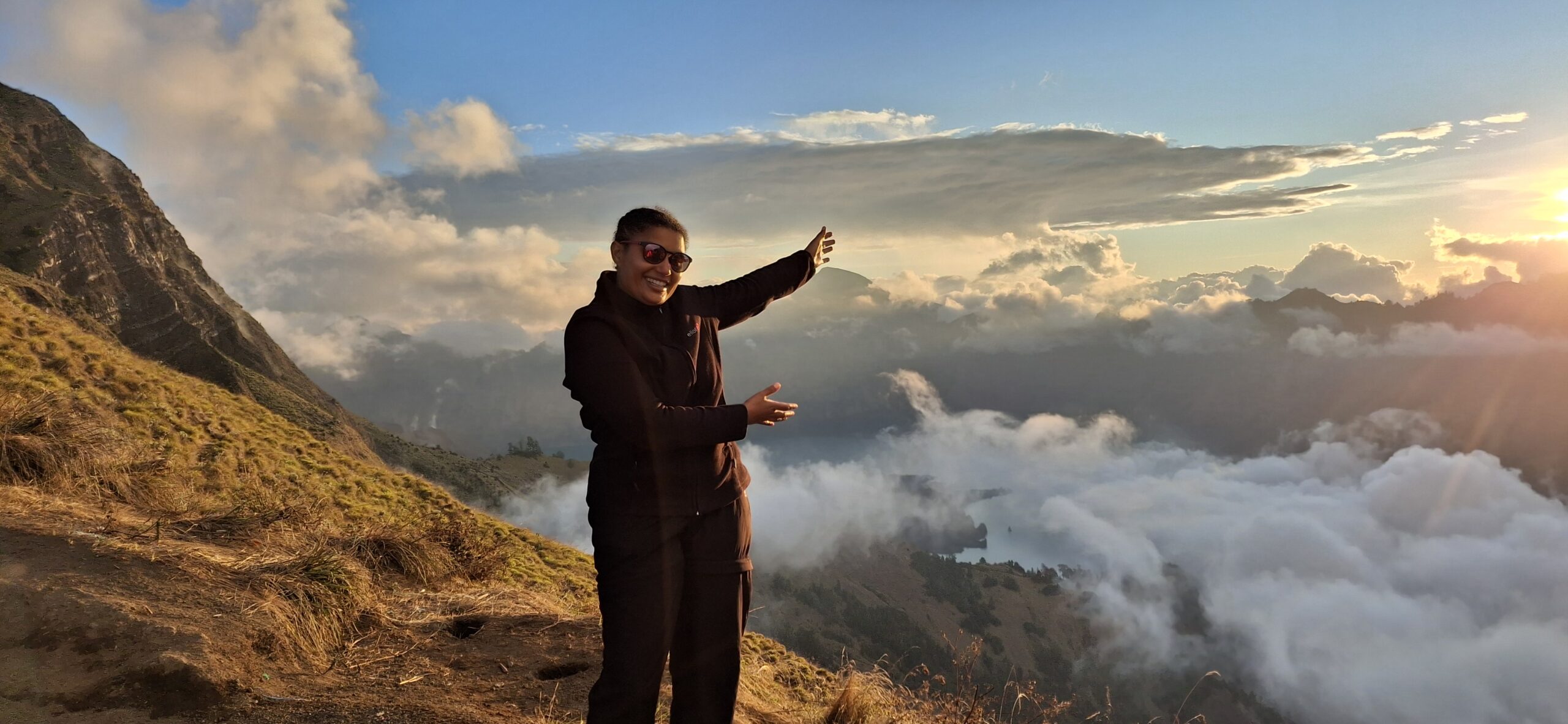 ascension Mont Rinjani - lever de soleil sommet 3726m