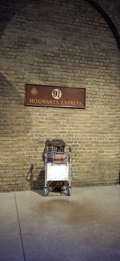 Le chariot 9¾ aux studios Harry Potter, Londres
